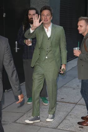 September 30, 2026, New York, New York, USA: ZACH BRAFF arrives at ABC studios in Tribeca, New York City for Ã¢â‚¬ËœGood Morning AmericaÃ¢ New York USA  - ZUMAh16_ 20260930_zaf_h16_026 Copyright: xDanxHerrickx