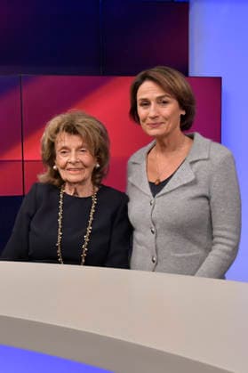 Charlotte Knobloch und Sandra Maischberger in der ARD-Talkshow maischberger im Studio Berlin Adlershof. Berlin, 30.09.2026