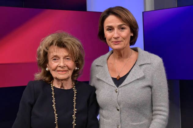 Charlotte Knobloch und Sandra Maischberger in der ARD-Talkshow maischberger im Studio Berlin Adlershof. Berlin, 30.09.2026