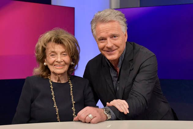 Charlotte Knobloch und Jörg Pilawa in der ARD-Talkshow maischberger im Studio Berlin Adlershof. Berlin, 30.09.2026