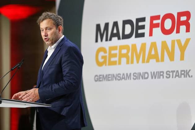 Berlin, Deutschland, 30.09.2026: Siemensstadt: Jahrestreffen der Initiative Made for Germany : Bundesminister der Finanzen Lars Klingbeil (SPD) hält eine Rede Copyright: xdtsxNachrichtenagenturx dts_136924