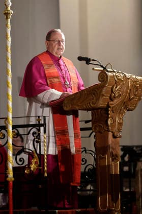 Georg Bätzing bei der Bonifatiusvesper der Herbst-Vollversammlung der Deutschen Bischofskonferenz im Dom zu Fulda. Fulda, 30.09.2026