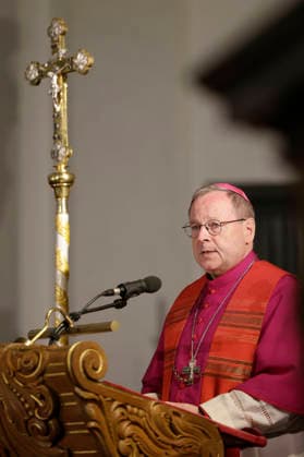 Georg Bätzing bei der Bonifatiusvesper der Herbst-Vollversammlung der Deutschen Bischofskonferenz im Dom zu Fulda. Fulda, 30.09.2026