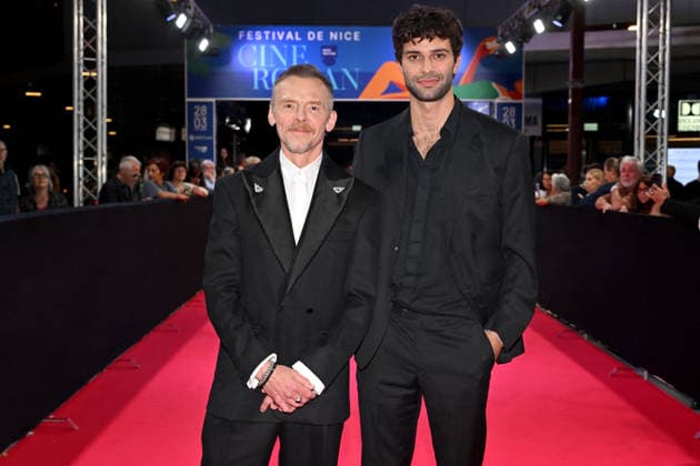 Simon Pegg and Liam Hellmann on the red carpet at the third night of the Cinéroman Festival at Pathé Gare du Sud in Nice on September 30, 2026 Bruno Bebert Dominique Jacovides Bestimage Red carpet at the third night of the Cinéroman Festival at Pathé Gare du Sud in Nice on September 30, 2026, Nice, France  Copyright: xDominiquexJacovidesx-xBrunoxBebertx xBestimagexDominiquexJacovidesx-xBrunoxBebertx xBestimagex