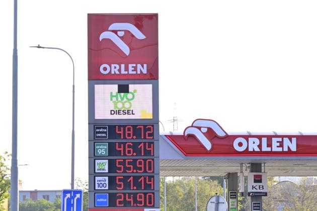 Orlen filling station in Brno, Czech Republic, on October 1, 2026. Fuel price regulations, reintroduced by the state due to high diesel and petrol prices, came into effect today. (CTKxPhoto VaclavxSalek) CTKPhotoP2026100102181  CTKPhotoP2026100102181