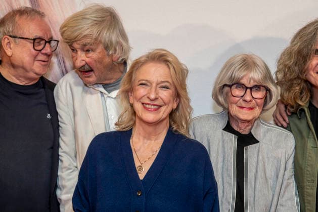 ABB ALTELIEBE- Joachim Krol, Christoph Hein, Dagmar Manzel, Liane Duesterhoeft und Drehbuchautorin Laila Stieler bei der Kino Film Premiere Alte Liebe im Kino International in Berlin am 30.09.2026 Berlin Deutschland