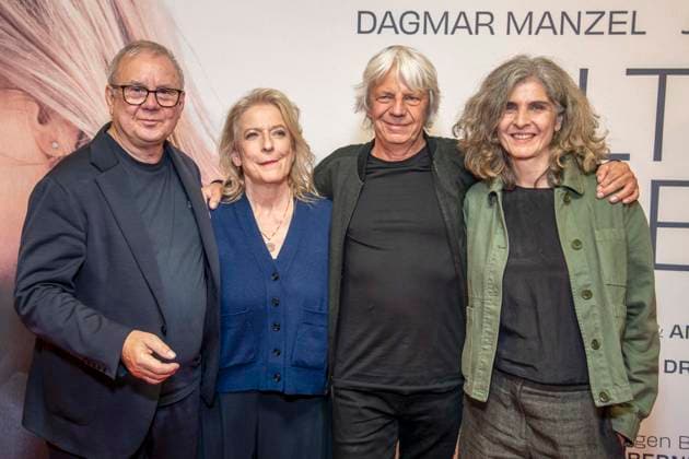 ABB ALTELIEBE- Joachim Krol, Dagmar Manzel, Andreas Dresen und Drehbuchautorin Laila Stieler bei der Deutschlandpremiere des Kino Films Alte Liebe im Kino International in Berlin am 30.09.2026 Berlin Deutschland