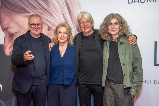 ABB ALTELIEBE- Joachim Krol, Dagmar Manzel, Andreas Dresen und Drehbuchautorin Laila Stieler bei der Deutschlandpremiere des Kino Films Alte Liebe im Kino International in Berlin am 30.09.2026 Berlin Deutschland