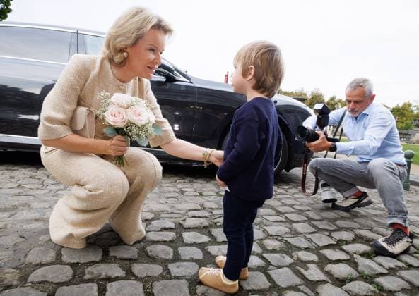 Queen Mathilde of Belgium pictured during a visit to the third Her Majesty the Queen s Symposium , entitled AI in the healthcare sector , organized by the Royal Academies of Medicine of Belgium in the Palace of the Academies in Brussels, Thursday 1 October 2026.  BENOITxDOPPAGNE 188425944