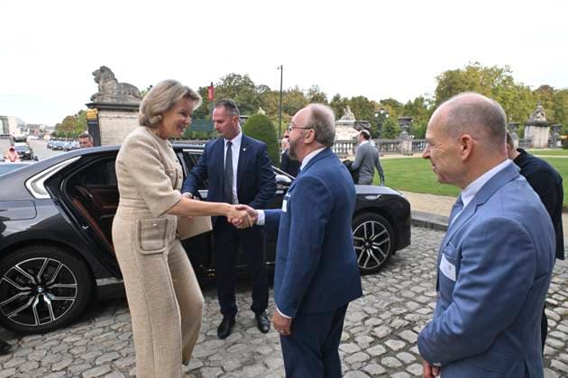 Symposium Of Her Majesty The Queen BRUSSELS, BELGIUM - OCTOBER 1 : Queen Mathilde opens the third Symposium of Her Majesty the Queen at the Palace of the Academies in Brussels. This edition will focus on the impact of artificial intelligence (AI) on healthcare professions. During the symposium, the Queen will speak with patients who have received AI-assisted treatment. As a protective honorary member of the Royal Academies of Medicine of Belgium, the Queen will also deliver the opening address at the symposium..on October 01, 2026 in Brussels, Belgium, 01 10 2026 Brussels Belgium  Copyright: xBertxVanxDenxBrouckex