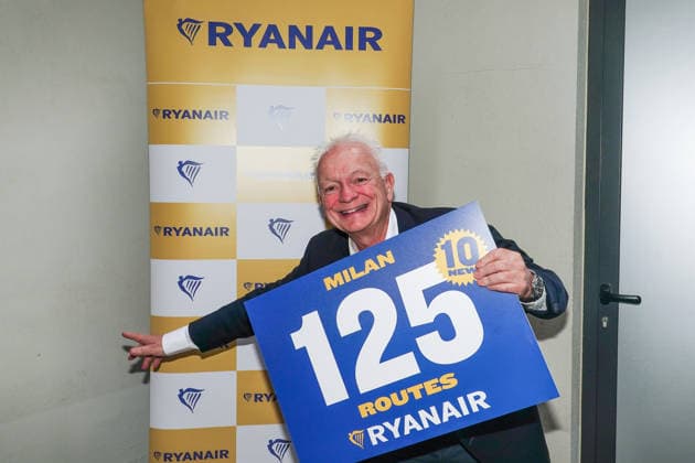 IPA89170509 - MILAN, October 1, 2026 Hotel Cristoforo Colombo: Ryanair held a press conference with CEO Eddie Wilson to present its new flight routes from Milan Malpensa and Bergamo Orio al Serio airports.  Copyright: xEmanuelexRobertoxDexCarlix xx IPA89170509