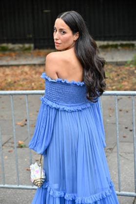 PFW Chloe Outside Arrivals JR Ines de Ramon arriving at the Chloe show during Paris Fashion Week, in Paris, France on 1 October 2026. Photo by Julien Reynaud APS-Medias ABACAPRESS.COM Paris France  Copyright: xReynaudxJulien APS-Medias ABACAx