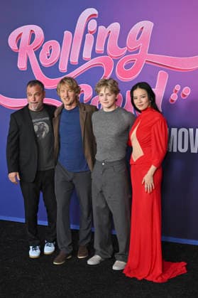 Jeremy Garelick, Owen Wilson, Christian Convery und Christine Ko bei der Weltpremiere des Kinofilms Rolling Loud: The Movie im United Artists Theatre. Los Angeles, 30.09.2026