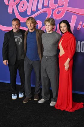 Jeremy Garelick, Owen Wilson, Christian Convery und Christine Ko bei der Weltpremiere des Kinofilms Rolling Loud: The Movie im United Artists Theatre. Los Angeles, 30.09.2026