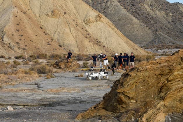 ESA Tests the Charlie Mars Rover from the ExoMars Rosalind Franklin Mission in Tabernas Images of the Charlie Mars rover in the Tabernas Desert October 1, 2026, in Tabernas, Almería, Andalusia, Spain The European Space Agency (ESA) is conducting field tests of the Charlie Mars rover in Tabernas, Almería, with the goal of testing technologies and operations that will be relevant to the ExoMars Rosalind Franklin mission, designed to explore the surface of Mars October 1, 2026 Marian Leó Almería, Andalusia Almería, Andalusia Spain  Copyright: xMarianxLeonx 7812222