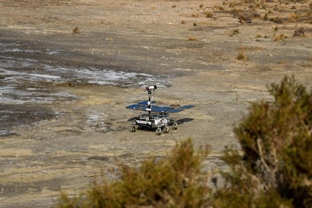 ESA Tests the Charlie Mars Rover from the ExoMars Rosalind Franklin Mission in Tabernas Images of the Charlie Mars rover in the Tabernas Desert October 1, 2026, in Tabernas, Almería, Andalusia, Spain The European Space Agency (ESA) is conducting field tests of the Charlie Mars rover in Tabernas, Almería, with the goal of testing technologies and operations that will be relevant to the ExoMars Rosalind Franklin mission, designed to explore the surface of Mars October 1, 2026 Marian Leó Almería, Andalusia Almería, Andalusia Spain  Copyright: xMarianxLeonx 7812241