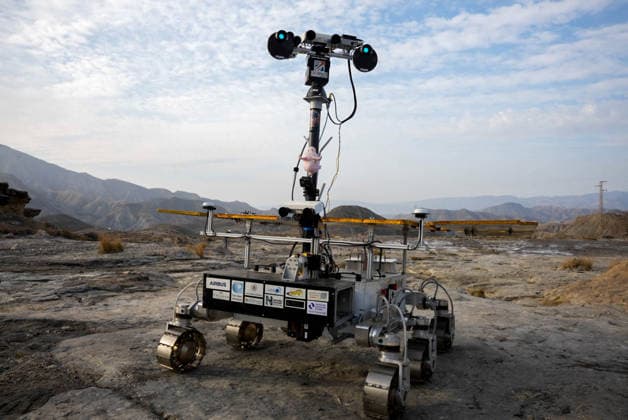 ESA Tests the Charlie Mars Rover from the ExoMars Rosalind Franklin Mission in Tabernas Images of the Charlie Mars rover in the Tabernas Desert October 1, 2026, in Tabernas, Almería, Andalusia, Spain The European Space Agency (ESA) is conducting field tests of the Charlie Mars rover in Tabernas, Almería, with the goal of testing technologies and operations that will be relevant to the ExoMars Rosalind Franklin mission, designed to explore the surface of Mars October 1, 2026 Marian Leó Almería, Andalusia Almería, Andalusia Spain  Copyright: xMarianxLeonx 7812287