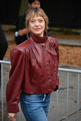 PFW Chloe Outside Arrivals JR Heike Makatsch arriving at the Chloe show during Paris Fashion Week, in Paris, France on 1 October 2026. Photo by Julien Reynaud APS-Medias ABACAPRESS.COM Paris France  Copyright: xReynaudxJulien APS-Medias ABACAx