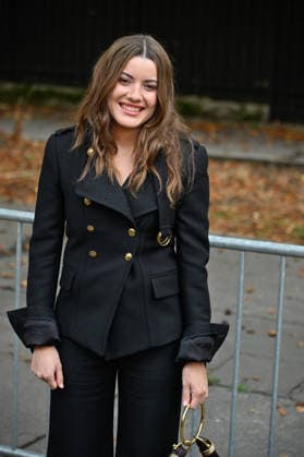 PFW Chloe Outside Arrivals JR Malou Khebizi arriving at the Chloe show during Paris Fashion Week, in Paris, France on 1 October 2026. Photo by Julien Reynaud APS-Medias ABACAPRESS.COM Paris France  Copyright: xReynaudxJulien APS-Medias ABACAx