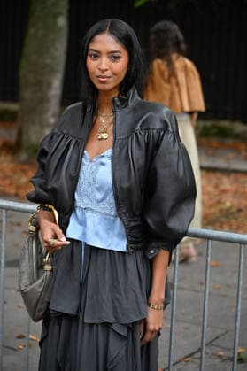 PFW Chloe Outside Arrivals JR Natalia Bryant arriving at the Chloe show during Paris Fashion Week, in Paris, France on 1 October 2026. Photo by Julien Reynaud APS-Medias ABACAPRESS.COM Paris France  Copyright: xReynaudxJulien APS-Medias ABACAx