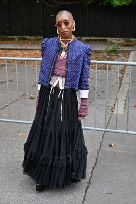 PFW Chloe Outside Arrivals JR Cynthia Erivo arriving at the Chloe show during Paris Fashion Week, in Paris, France on 1 October 2026. Photo by Julien Reynaud APS-Medias ABACAPRESS.COM Paris France  Copyright: xReynaudxJulien APS-Medias ABACAx