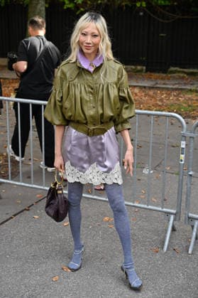 PFW Chloe Outside Arrivals JR Soo Joo Park arriving at the Chloe show during Paris Fashion Week, in Paris, France on 1 October 2026. Photo by Julien Reynaud APS-Medias ABACAPRESS.COM Paris France  Copyright: xReynaudxJulien APS-Medias ABACAx