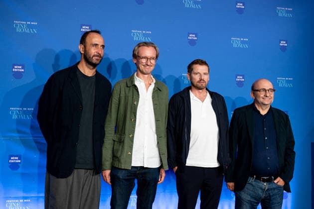 8th Cineroman Festival - Day 3 - Nice Antoine Pezet, Olivier Ducray, Pierre Deladonchamps and Jerome Corcos attend the red carpet for Olivier Ducray s film L homme qui s envola at the Cineroman festival, dedicated exclusively to films adapted from literary work, in Pathe Gare du Sud in Nice, France, on September 30, 2026. Photo by Laurent Coust ABACAPRESS.COM Nice France  Copyright: xCoustxLaurent ABACAx