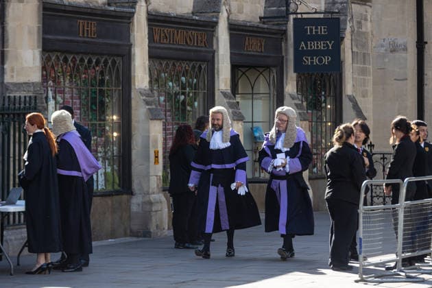 Judges Procession from the Supreme Court to Westminster Abbey, London, UK 1 October 2026 Judges and members of the legal profession walk from the Supreme Court across Parliament Square to Westminster Abbey in London, UK, on 1 October 2026, for a service marking the start of the new legal year in a tradition dating back to 1897., Credit:PETE SPELLER Avalon  Copyright: xPETExSPELLERx xAvalonx 1139759433