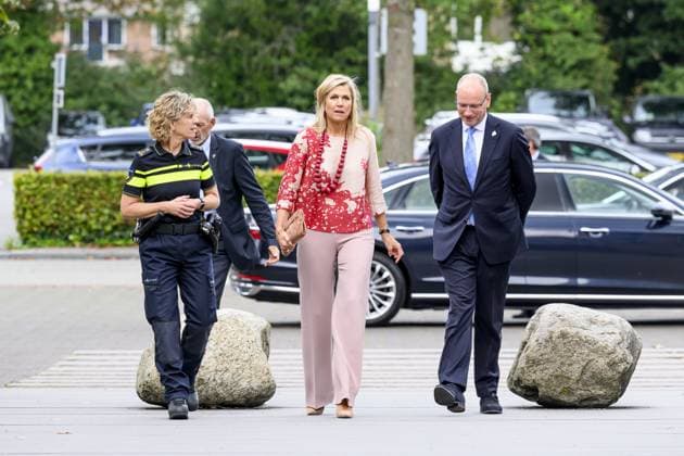 Apeldoorn, The Netherlands, 2026-10-01 14:03:42 APELDOORN, 01-10-2026, Police Academy. Queen Maxima visits the Police Academy in Apeldoorn in the context of financially sound employership. With over 67,000 employees, the National Police is one of the largest employers in the Netherlands and a member of the Foundation for Financially Healthy Netherlands (SFGN). Queen Maxima is honorary chair of this foundation. PHOTO: NLBeeld Patrick van Emst Credit: NL Beeld Patrick van Emst  Copyright: xx x