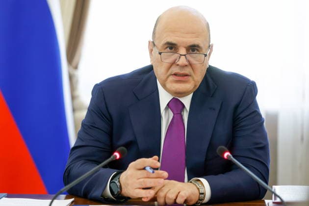 BELARUS, MINSK - OCTOBER 1, 2026: Russia s Prime Minister Mikhail Mishustin attends a meeting of the Council of Ministers of the Union State of Russia and Belarus at the House of the Belarusian Government. Alexander Ryumin TASS  98618164