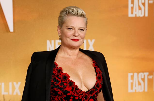 Martha Plimpton arrives on the red carpet at the Netflix East Of Eden New York premiere at The Plaza Hotel on Wednesday, September 30, 2026 in New York City.  NYP20260930430 JOHNxANGELILLO
