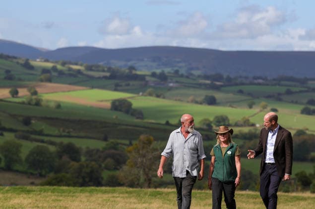 The Prince of Wales Meets Communities, Organisations and Farmers Tackling Flood Risk and Climate-Resilience in Monmouthshire and Herefordshire 01 10 2026. White Castle Farm, Monmouthshire, UK. The Prince of Wales during a visit to White Castle Farm to meet representatives from Stump Up For Trees, a community based environmental charity working across South Wales to restore native woodland and recognise its powerful potential to support sustainable solutions to flooding risk. The Prince met a local farming family who have partnered with the charity to use their land for upstream flooding interventions. He also joined volunteers participating in a seed collection activity and heard about the organisation™s progress towards its goal of plant  Copyright: xAndrewxParsonsx xKensingtonxPalacex xB66x xAvalonx 1139789082