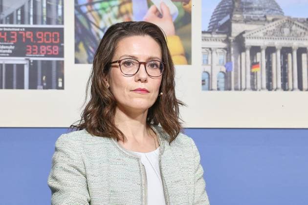 Berlin, Deutschland, 01.10.2026: Haus der Bundespressekonferenz: Pressekonferenz: R+V Versicherung - Studie: Die Ängste der Deutschen 2026: Isabelle Borucki Copyright: xdtsxNachrichtenagenturx dts_137049
