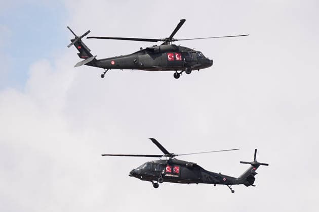 TEKNOFEST Southeast in Turkiye s Sanliurfa SANLIURFA, TURKIYE - OCTOBER 1: Gendarmerie Aviation Command Steel Wings performs demonstration flight on the second day of the TEKNOFEST aviation, space, and technology festival at Sanliurfa GAP Airport in Sanliurfa, Turkiye, on October 1, 2026. Adem Kutucu Anadolu Sanliurfa Turkey. Editorial use only. Please get in touch for any other usage.  Copyright: x2026xAnadoluxAdemxKutucux