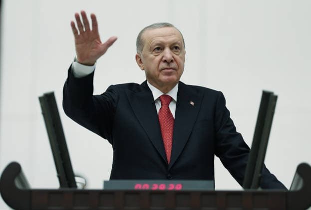 Turkish President Recep Tayyip Erdogan ANKARA, TURKIYE - OCTOBER 1: (----EDITORIAL USE ONLY - MANDATORY CREDIT - TURKISH PRESIDENCY MURAT CETINMUHURDAR HANDOUT - NO MARKETING NO ADVERTISING CAMPAIGNS - DISTRIBUTED AS A SERVICE TO CLIENTS----) Turkish President Recep Tayyip Erdogan delivers a speech during the opening event of the 5th legislative year of the 28th term of the Grand National Assembly of Turkiye (GNAT), in Ankara, Turkiye on October 1, 2026. TUR Presidency Murat Cetinmuhurdar Anadolu Ankara Turkey. Editorial use only. Please get in touch for any other usage.  Copyright: x2026xAnadoluxTURxPresidencyx MuratxCetinmuhurdarx