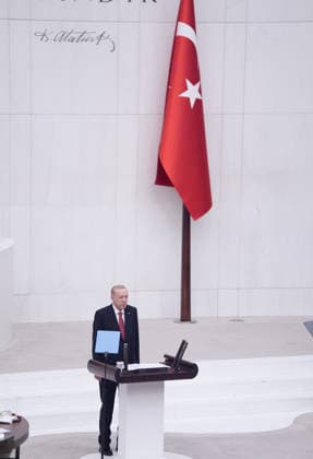 5th Legislative Year of the 28th Term at the Grand National Assembly of Turkiye ANKARA, TURKIYE - OCTOBER 1: Turkish President Recep Tayyip Erdogan attends the opening session of the 5th Legislative Year of the 28th Term at the Grand National Assembly of Turkiye (TBMM) in Ankara, Turkiye on October 01, 2026. Ercin Erturk Anadolu Ankara Turkey. Editorial use only. Please get in touch for any other usage.  Copyright: x2026xAnadoluxErcinxErturkx