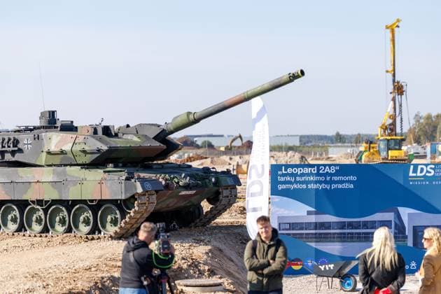 Leopard 2A8 tanku surinkimo ir remonto gamyklos statybu pradžios renginys. 2026-10-01, Kaunas Kaunas Lietuva Copyright: xErikasxOvcarenkox