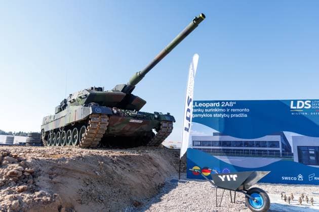 Leopard 2A8 tanku surinkimo ir remonto gamyklos statybu pradžios renginys. 2026-10-01, Kaunas Kaunas Lietuva Copyright: xErikasxOvcarenkox
