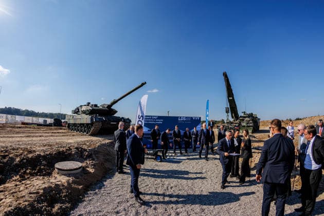 Leopard 2A8 tanku surinkimo ir remonto gamyklos statybu pradžios renginys. 2026-10-01, Kaunas Kaunas Lietuva Copyright: xErikasxOvcarenkox