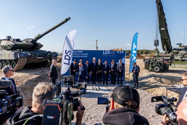 Leopard 2A8 tanku surinkimo ir remonto gamyklos statybu pradžios renginys. 2026-10-01, Kaunas Kaunas Lietuva Copyright: xErikasxOvcarenkox