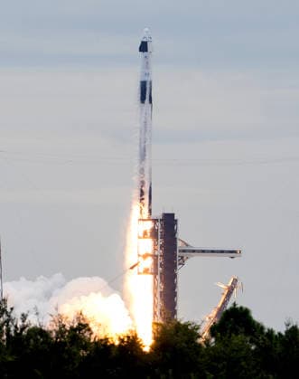 NASA s Crew-13 Mission Space X Falcon 9 launches from Launch Complex LC-40 at Cape Canaveral, Florida to the International Space Station on Thursday, October 1, 2026. Aboard the Dragon Spacecraft are Astronaut Jessica Watkins, commander, Astronaut Luke Delaney,pilot, and Mission Specialists Joshua Kutryk of the Canadian Space Agency and Sergey Teteryatnikov of Roscosmos  KSC2026100160 PATxBENIC