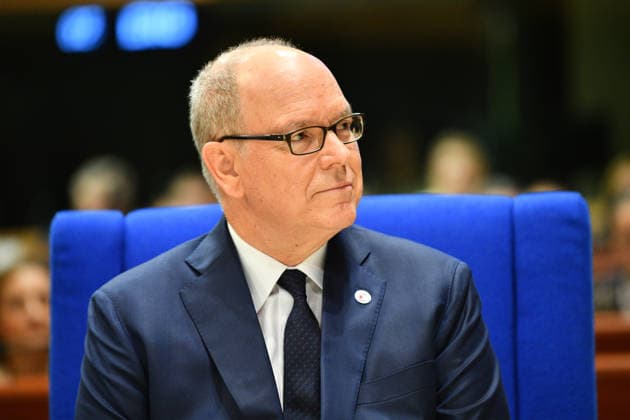 Prince Albert II of Monaco addresses Parliamentary Assembly of Council of Europe STRASBOURG, FRANCE - OCTOBER 01: Prince Albert II of Monaco attends the Parliamentary Assembly sitting before delivering his address in Strasbourg, France on October 1, 2026. Ahmet Sel Anadolu Strasbourg France. Editorial use only. Please get in touch for any other usage.  Copyright: x2026xAnadoluxAhmetxSelx