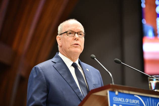 Prince Albert II of Monaco addresses Parliamentary Assembly of Council of Europe STRASBOURG, FRANCE - OCTOBER 01: Prince Albert II of Monaco addresses the Parliamentary Assembly of the Council of Europe (PACE) in Strasbourg, France on October 1, 2026. Ahmet Sel Anadolu Strasbourg France. Editorial use only. Please get in touch for any other usage.  Copyright: x2026xAnadoluxAhmetxSelx