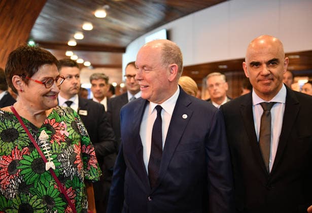 Prince Albert II of Monaco addresses Parliamentary Assembly of Council of Europe STRASBOURG, FRANCE - OCTOBER 01: Prince Albert II of Monaco walks through the Council of Europe with members of his delegation during his visit in Strasbourg, France on October 1, 2026. Ahmet Sel Anadolu Strasbourg France. Editorial use only. Please get in touch for any other usage.  Copyright: x2026xAnadoluxAhmetxSelx