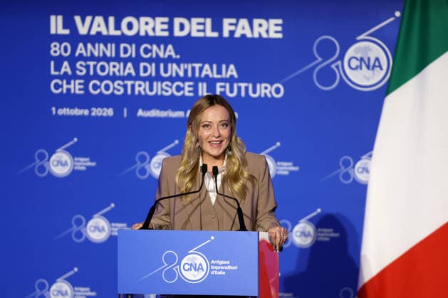 IPA89184668 - Rome, Italy October 1, 2026 Celebrations marking the 80th anniversary of the CNA will take place at the Auditorium Antonianum. Prime Minister Giorgia Meloni is expected to attend the event at 5:00 p.m. for a gathering dedicated to the world of Italian crafts and small and medium-sized enterprises.  Copyright: xmarcoxiacobuccix xmarcoxiacobuccix IPA89184668