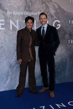 Tenzing London Gala Screening, Curzon Mayfair, London, UK, 01 October 2026 Genden Phuntsok and Tom Hiddleston at the London Gala Screening of Tenzing, Curzon Mayfair, London, UK, 01 October 2026., Credit:James Shaw Avalon United Kingdom, London Copyright: xJamesxShawx xAvalonx 1139861034
