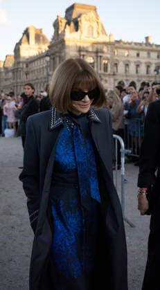 RECORD DATE NOT STATED IPA89188033 - Anna Wintour Paris, France, October 1, 2026. Anna Wintour arrives at the Schiaparelli Spring Summer 2027 fashion show at the Carrousel du Louvre during Paris Fashion Week.  Copyright: xx xx IPA89188033