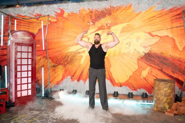 IPA89188055 - London, promotional photos for the movie Street Fighter on Leake Street. Pictured: Olivier Richters  Copyright: xCristinaxMasseix xCristinaxMasseix IPA89188055