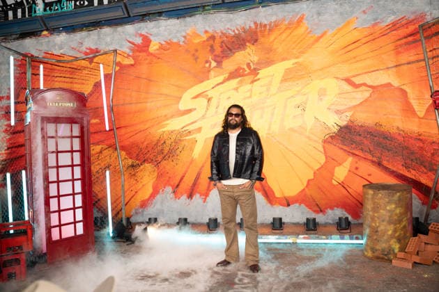 IPA89188121 - London, promotional photos for the movie Street Fighter on Leake Street. Pictured: Jason Mamoa  Copyright: xCristinaxMasseix xCristinaxMasseix IPA89188121