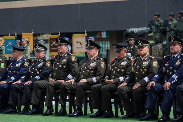 October 1, 2026: TO-45307- Ciudad de M& xe9;xico. 2026-10 -1. Ricardo Trevilla Trejo, Secretary of National Defense during the 205th anniversary of the creation of the Ministry of War and Navy in the Plaza de la Lealtad of the Ministry of National Defense of Mexico City. Alejandro God& xcd;nez Clasos.com.mx  - ZUMAcs4_ 20261001_faa_cs4_186 Copyright: xAlejandroxGod& Xed;Nezx